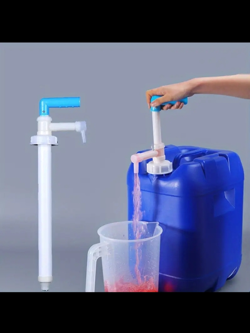 Manual Liquid Transfer Pump - Blue/White